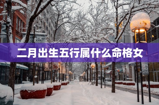 二月出生五行属什么命格女