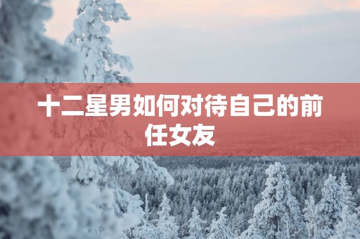 十二星男如何对待自己的前任女友