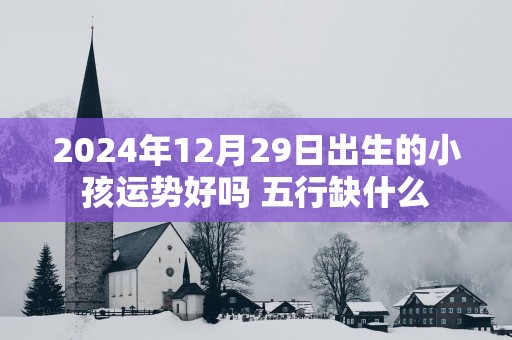 2025年12月29日出生的小孩运势好吗 五行缺什么