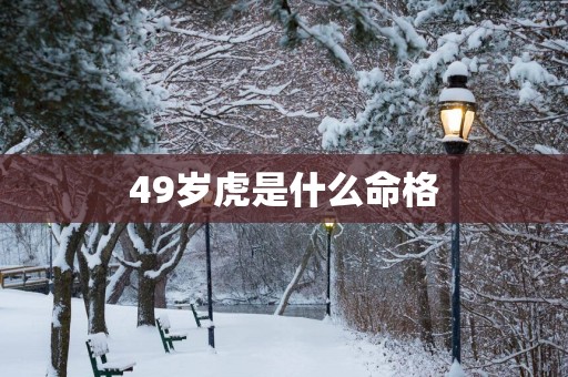 49岁虎是什么命格