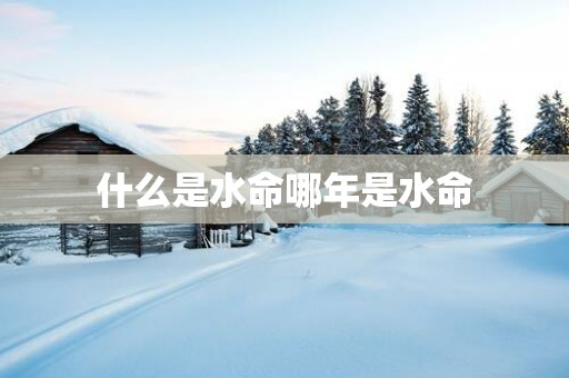什么是水命哪年是水命
