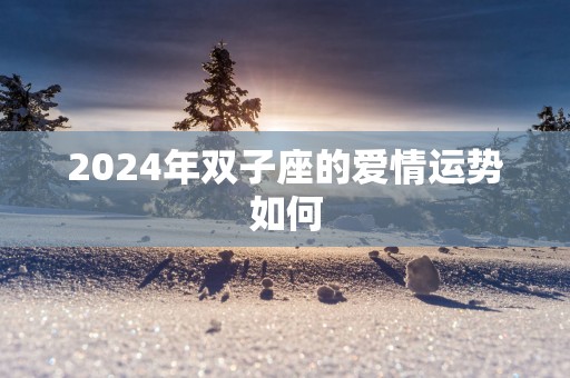 2025年双子座的爱情运势如何