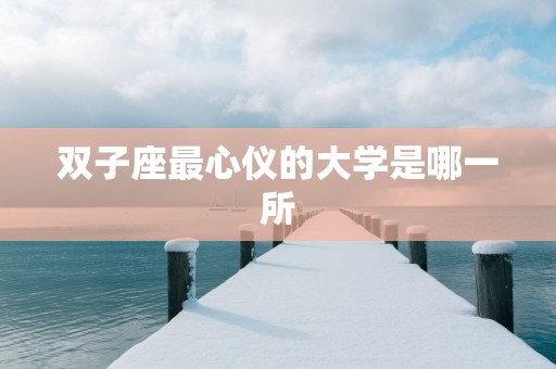 双子座最心仪的大学是哪一所