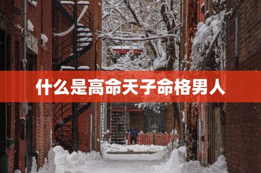 什么是高命天子命格男人