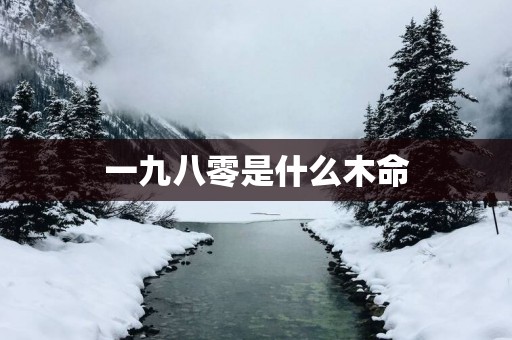 一九八零是什么木命
