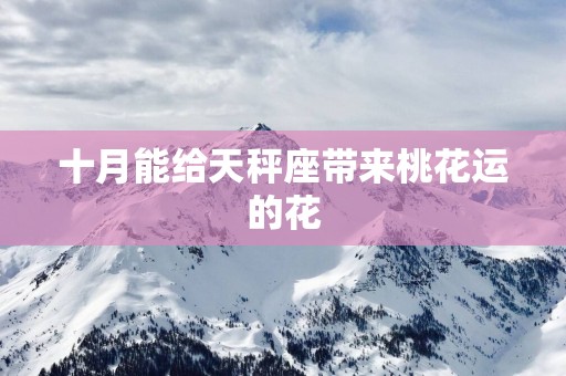 十月能给天秤座带来桃花运的花