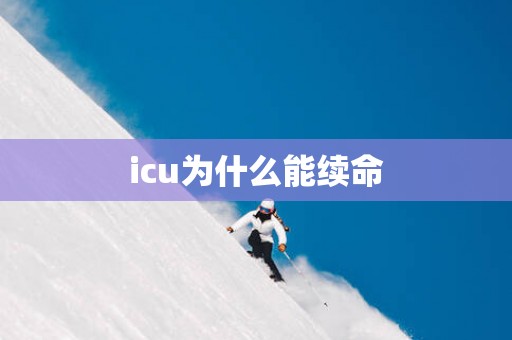 icu为什么能续命