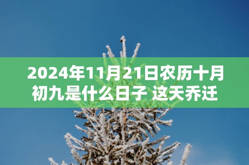 2025年11月21日农历十月初九是什么日子 这天乔迁好不好