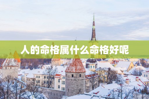 人的命格属什么命格好呢