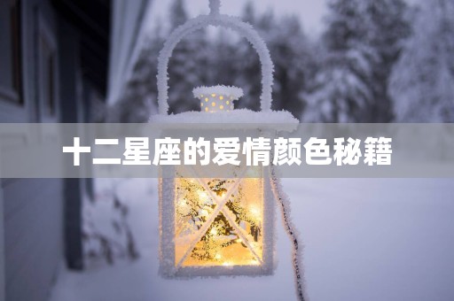 十二星座的爱情颜色秘籍