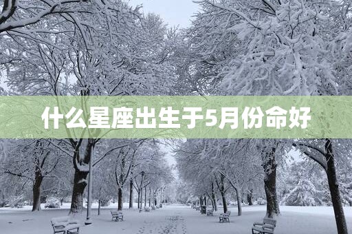 什么星座出生于5月份命好