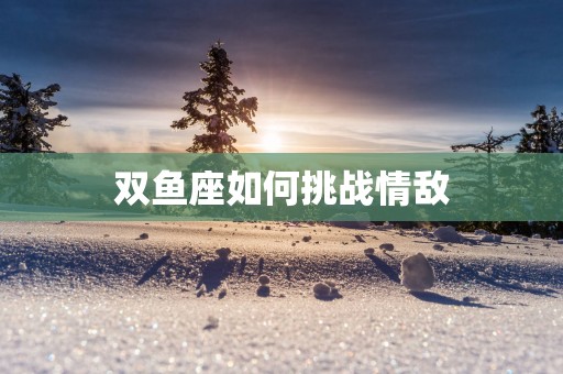 双鱼座如何挑战情敌