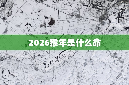 2026猴年是什么命
