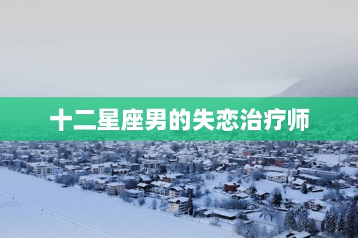 十二星座男的失恋治疗师