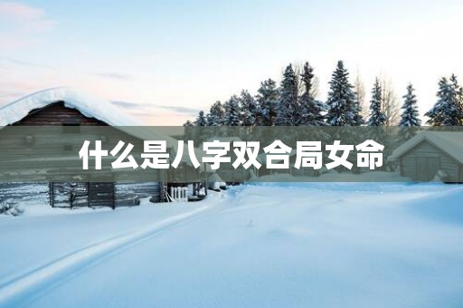 什么是八字双合局女命