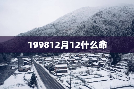 199812月12什么命