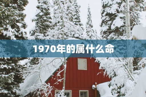 1970年的属什么命