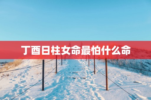 丁酉日柱女命最怕什么命