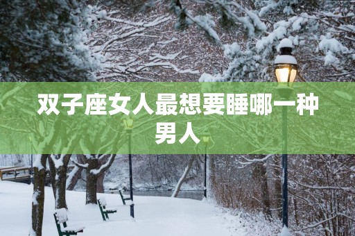 双子座女人最想要睡哪一种男人