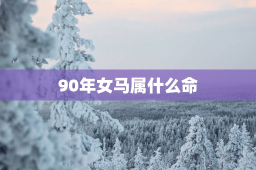 90年女马属什么命