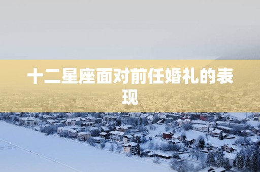 十二星座面对前任婚礼的表现