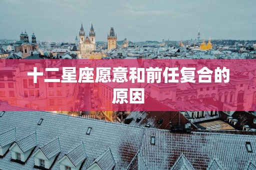 十二星座愿意和前任复合的原因