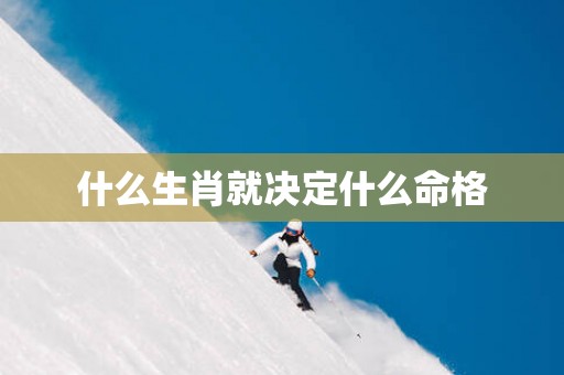 什么生肖就决定什么命格