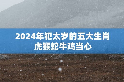 2025年犯太岁的五大生肖 虎猴蛇牛鸡当心
