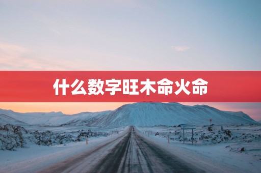 什么数字旺木命火命