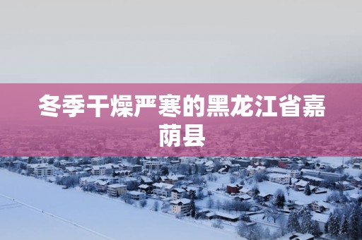 冬季干燥严寒的黑龙江省嘉荫县