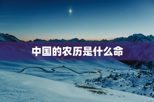 中国的农历是什么命
