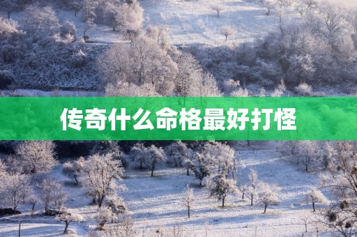 传奇什么命格最好打怪