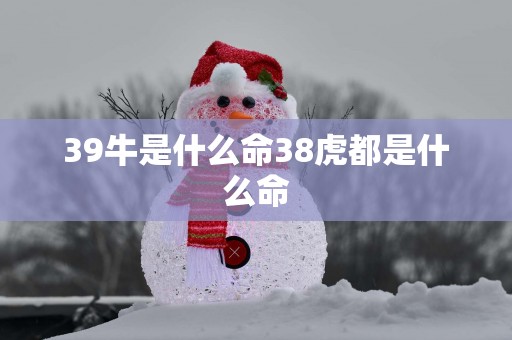 39牛是什么命38虎都是什么命