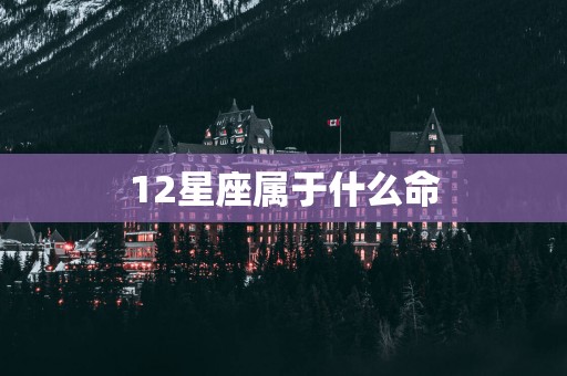 12星座属于什么命