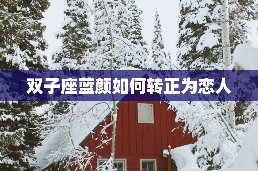 双子座蓝颜如何转正为恋人
