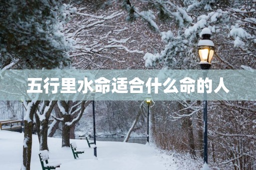 五行里水命适合什么命的人