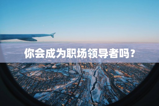 你会成为职场领导者吗? 你会成为职场领导者吗?