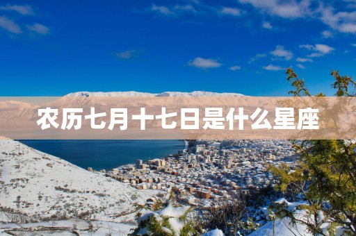 农历七月十七日是什么星座