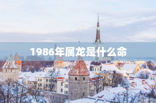 1986年属龙是什么命