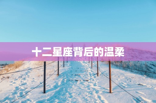 十二星座背后的温柔