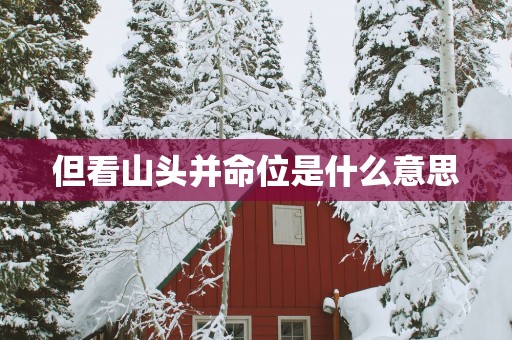 但看山头并命位是什么意思