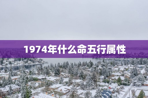 1974年什么命五行属性