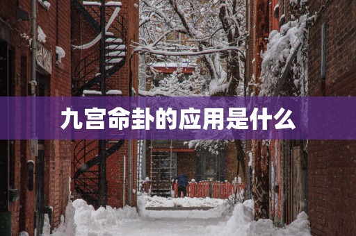 九宫命卦的应用是什么