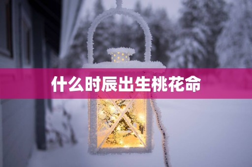 什么时辰出生桃花命