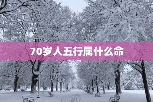 70岁人五行属什么命