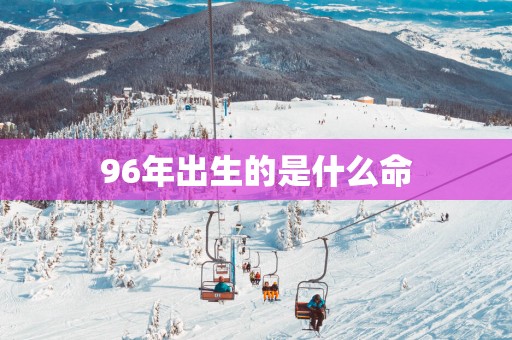 96年出生的是什么命
