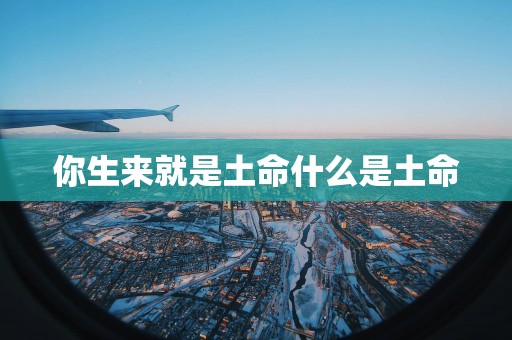 你生来就是土命什么是土命
