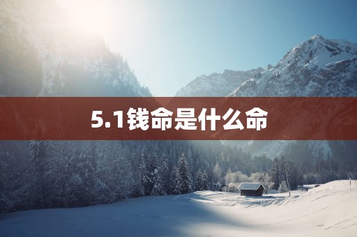 5.1钱命是什么命