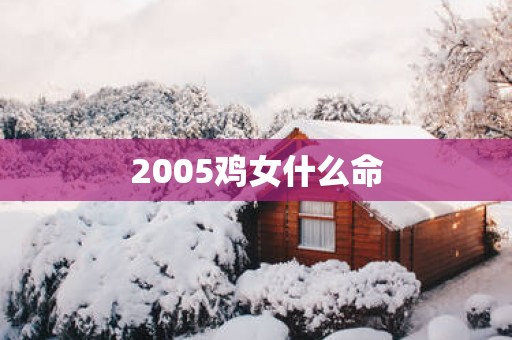 2005鸡女什么命