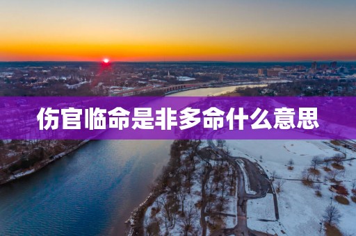 伤官临命是非多命什么意思